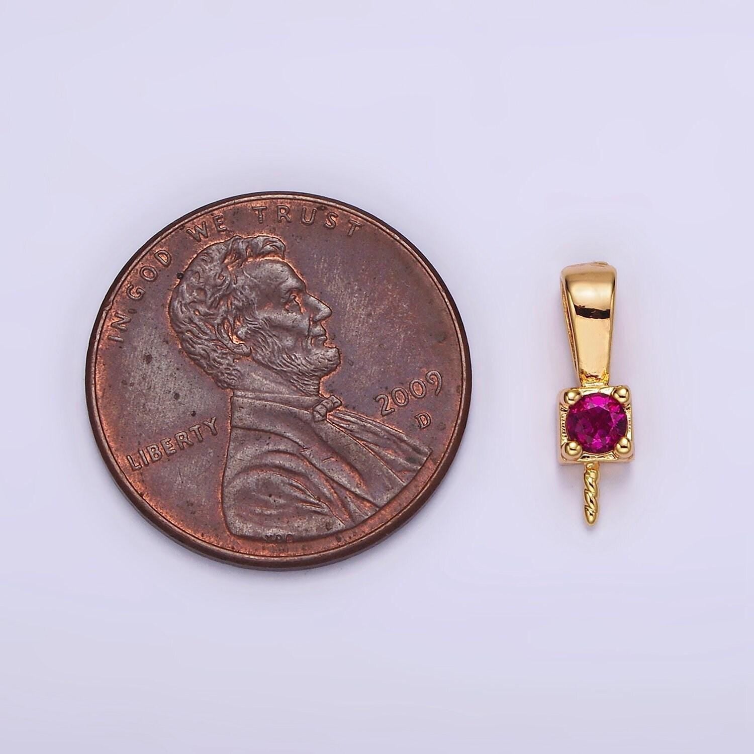 Gold peg bail caps for half drilled pearls and beads gold tone bead caps with peg with cz stone z511