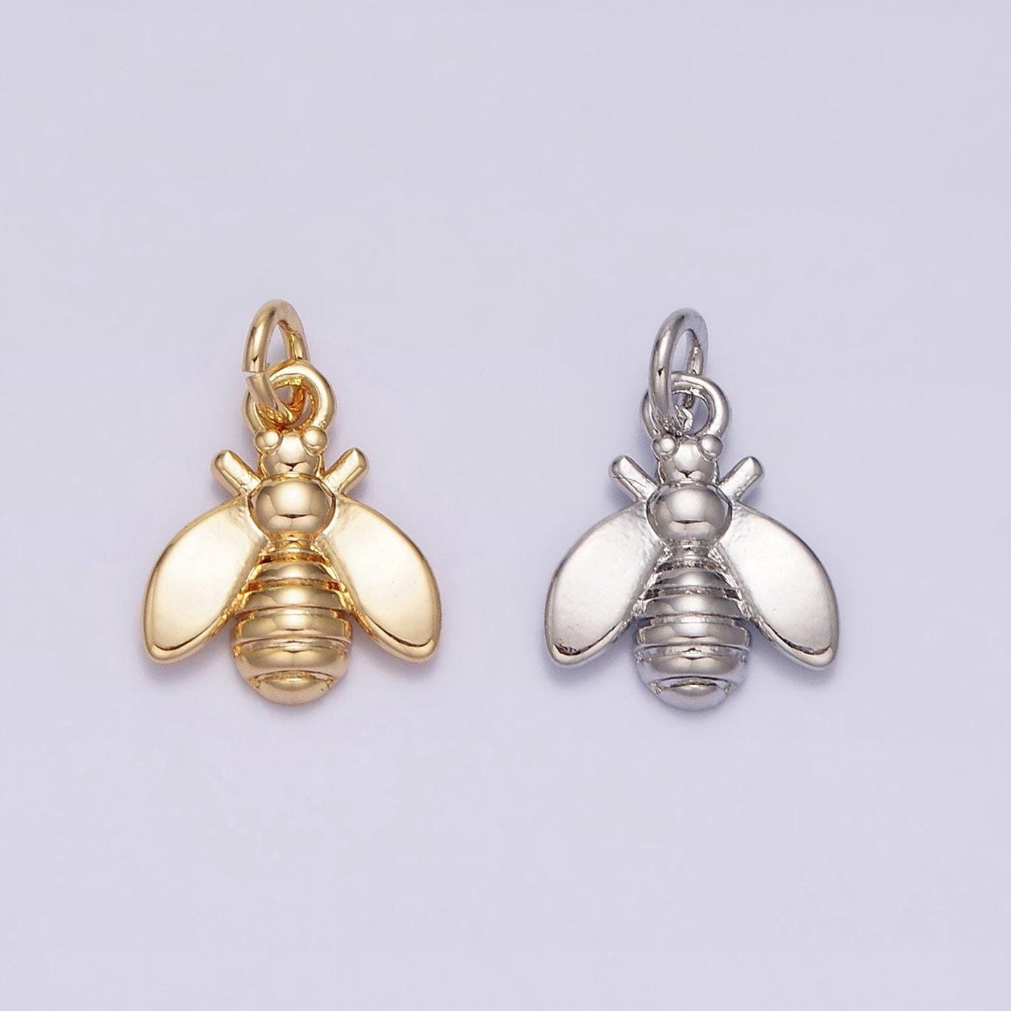 Mini gold filled fly charm small insect pendant ac1131