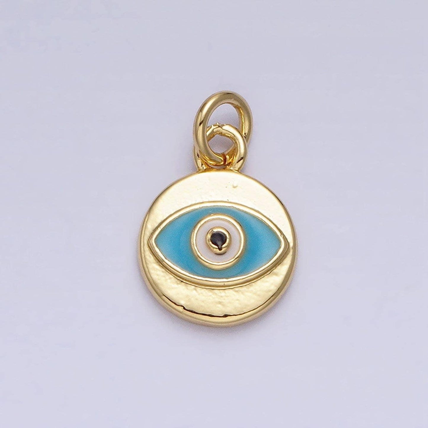 Mini evil eye charm turquoise eye charm for bracelet necklace earring component ac466
