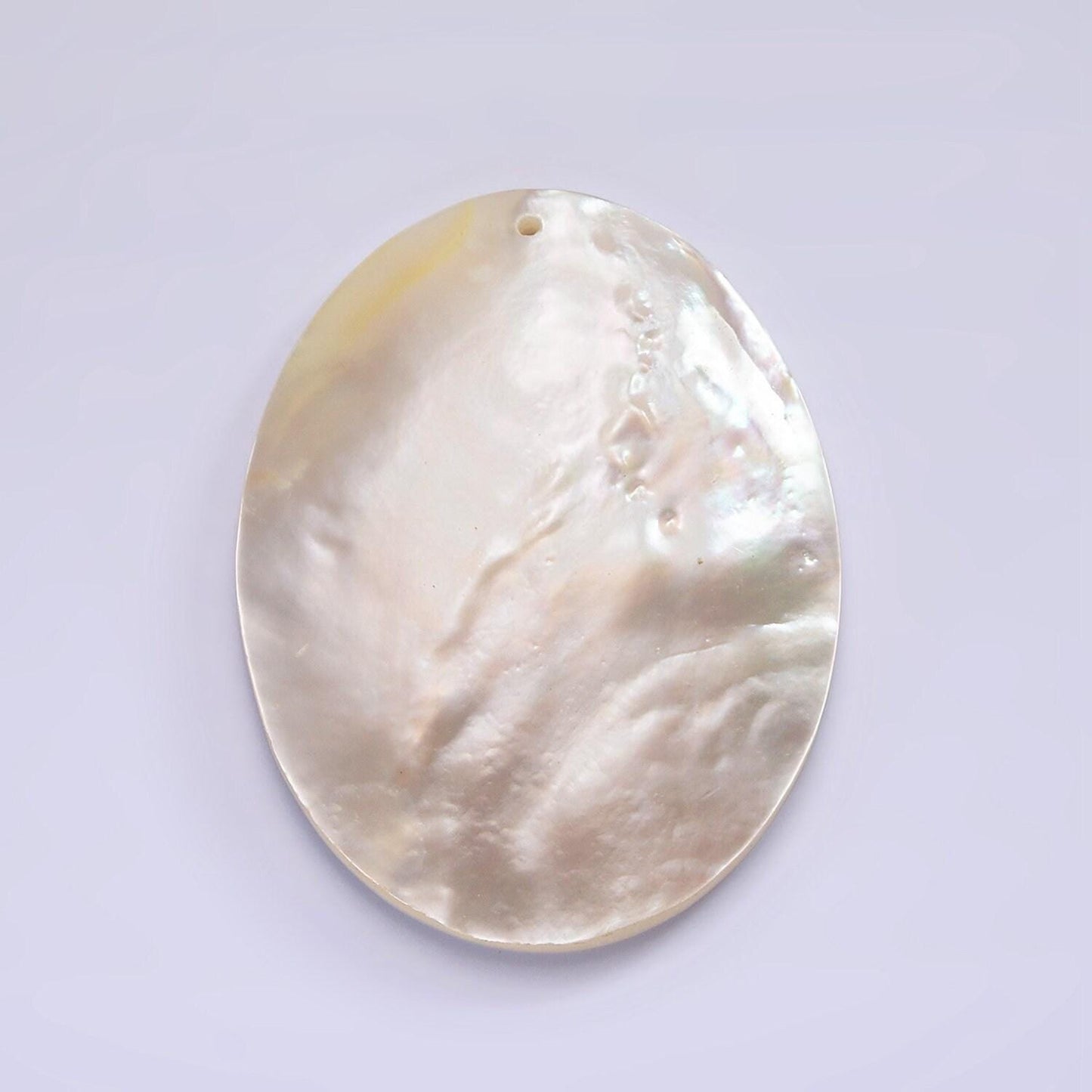 1x natural white mop mother of pearl shell oval disc pendant for mermaid beach under the sea jewelry inspired one of a kind