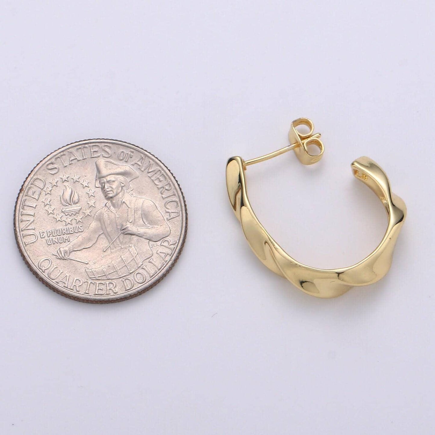 2pcs 14k gold circular hoop earring, earring supplies for diy earring jewelry, earring supply diy findings, perfect for diy earrings
