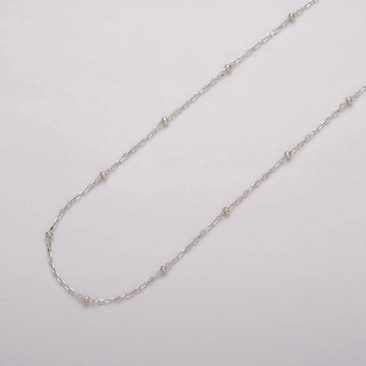 925 sterling silver unfinished satellite chain by yard fine chain 0.9mm wholesale sterling silver satellite chain for permanent jewelry
