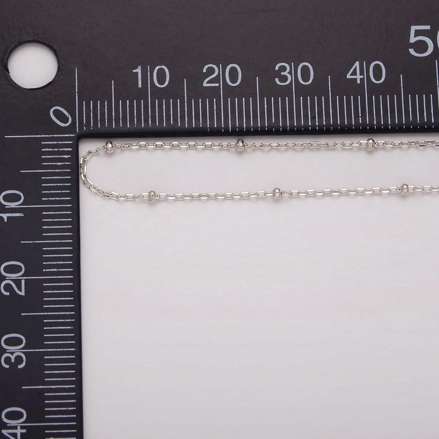 925 sterling silver unfinished satellite chain by yard fine chain 0.9mm wholesale sterling silver satellite chain for permanent jewelry