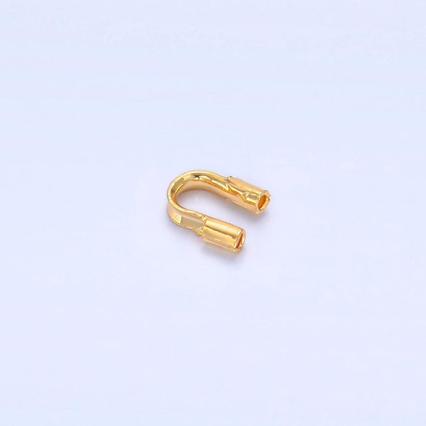 Gold filled wire guardian 5.5mm with 1mm hole gold filled wire guards cord end for griffin silk, findings for knotted necklace z1035