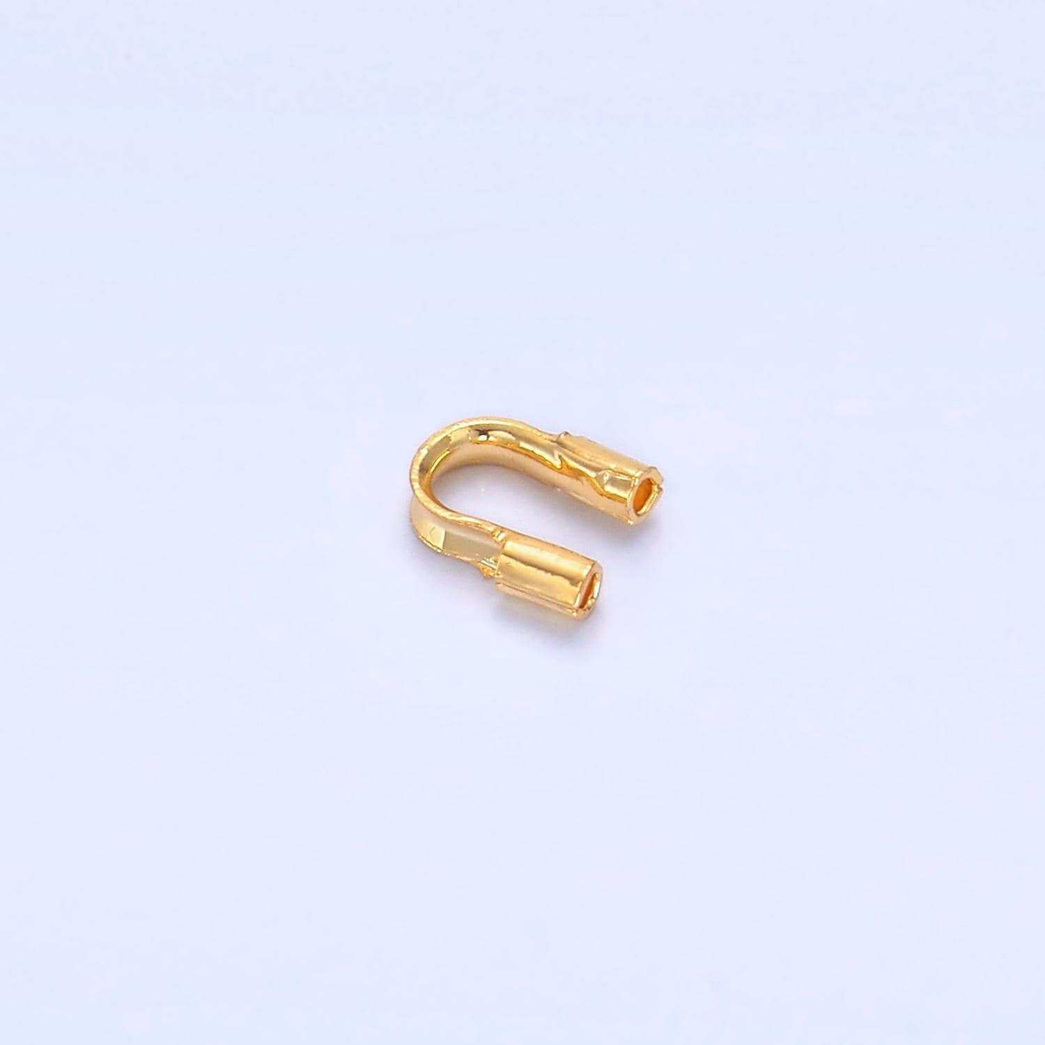 Gold filled wire guardian 5.5mm with 1mm hole gold filled wire guards cord end for griffin silk, findings for knotted necklace z1035