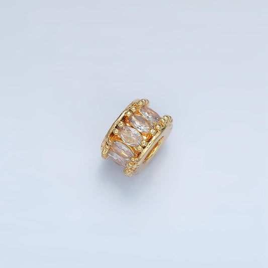 1pc gold cz marquise spacer beads for diy beaded bracelet jewelry charms rondelle bead spacer bead size 9mm bead b905
