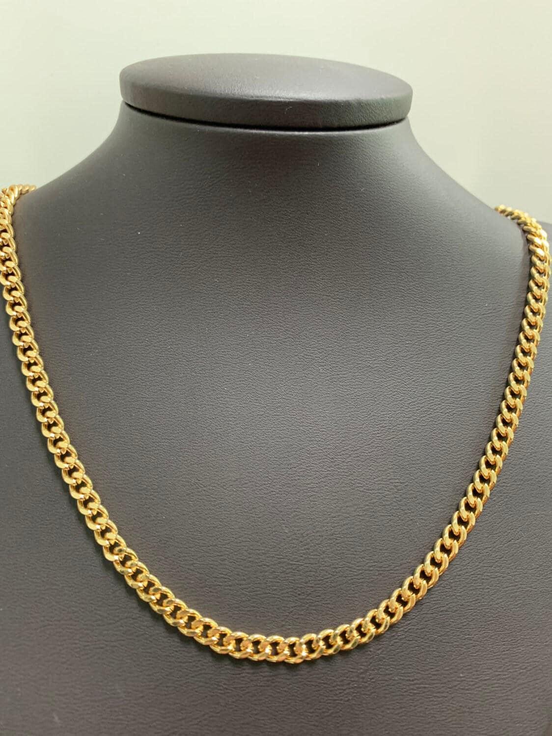 Gold cuban curb chain by yard, florida link chain,wholesale bulk roll chain for jewelry making, width 4.6 mm,roll- 499, 500
