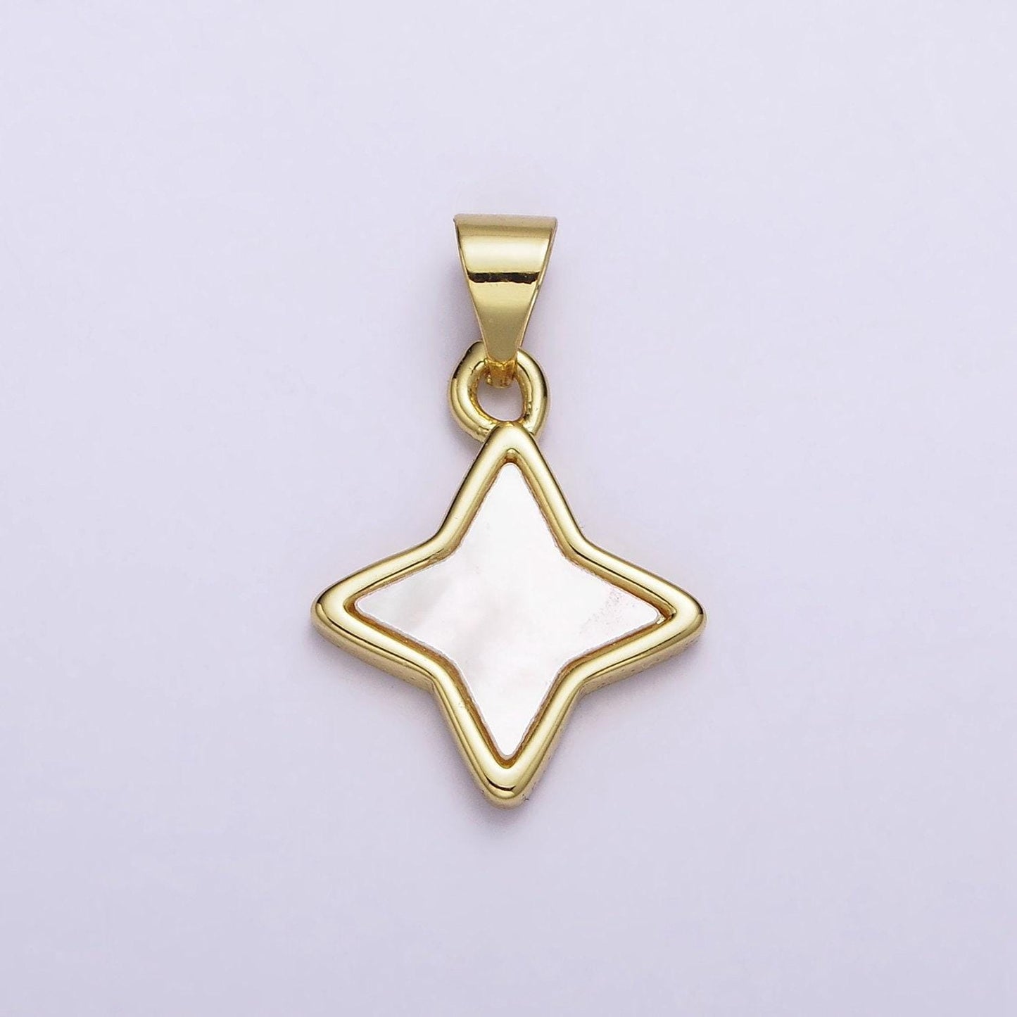 24k gold filled white shell pearl star charm celestial jewelry inspired cloud dangle charm | aa552