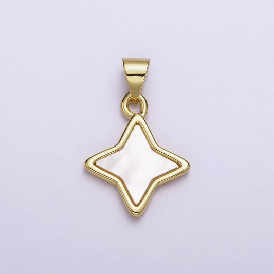 24k gold filled white shell pearl star charm celestial jewelry inspired cloud dangle charm | aa552