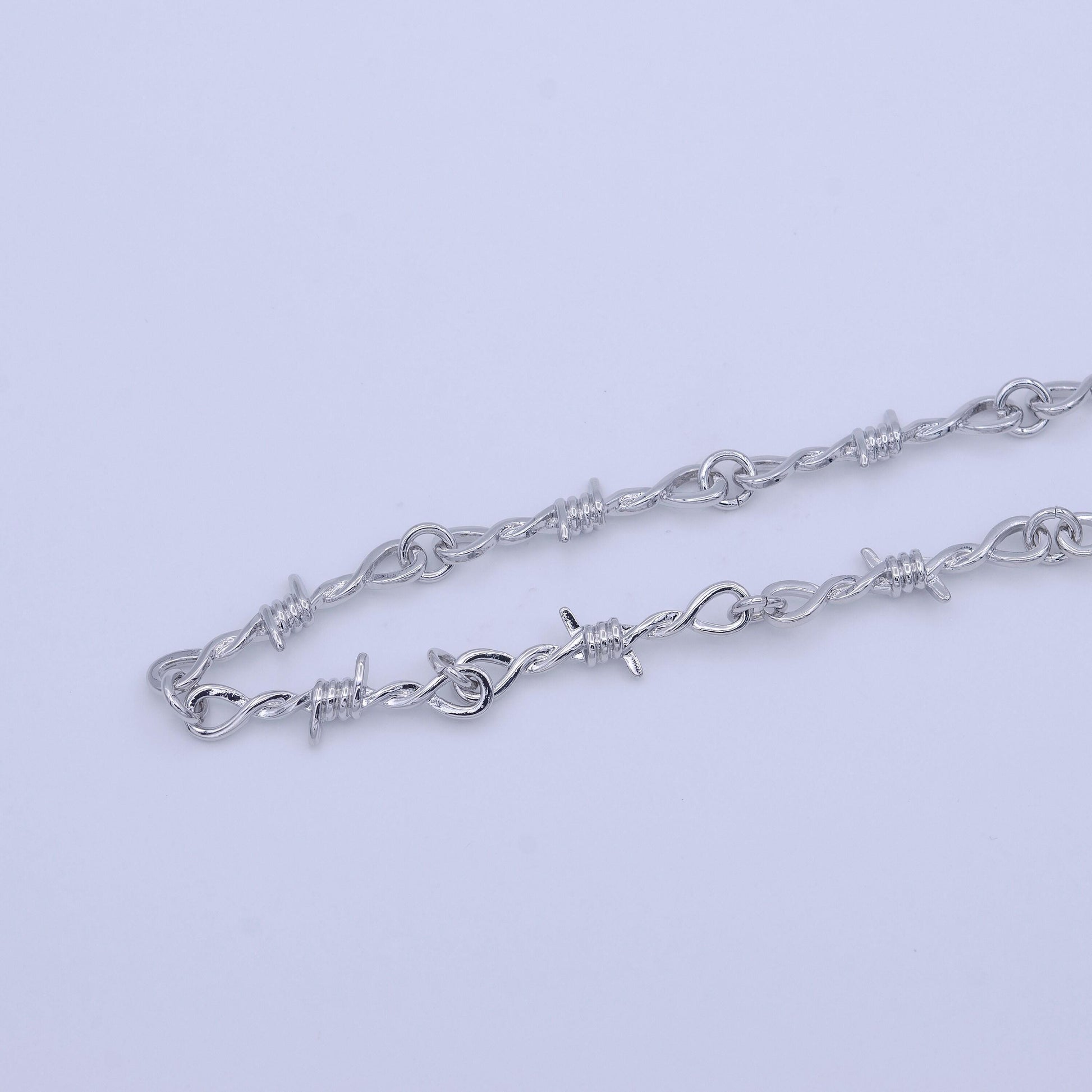 Barbed wire chain 7.5 inch bracelet