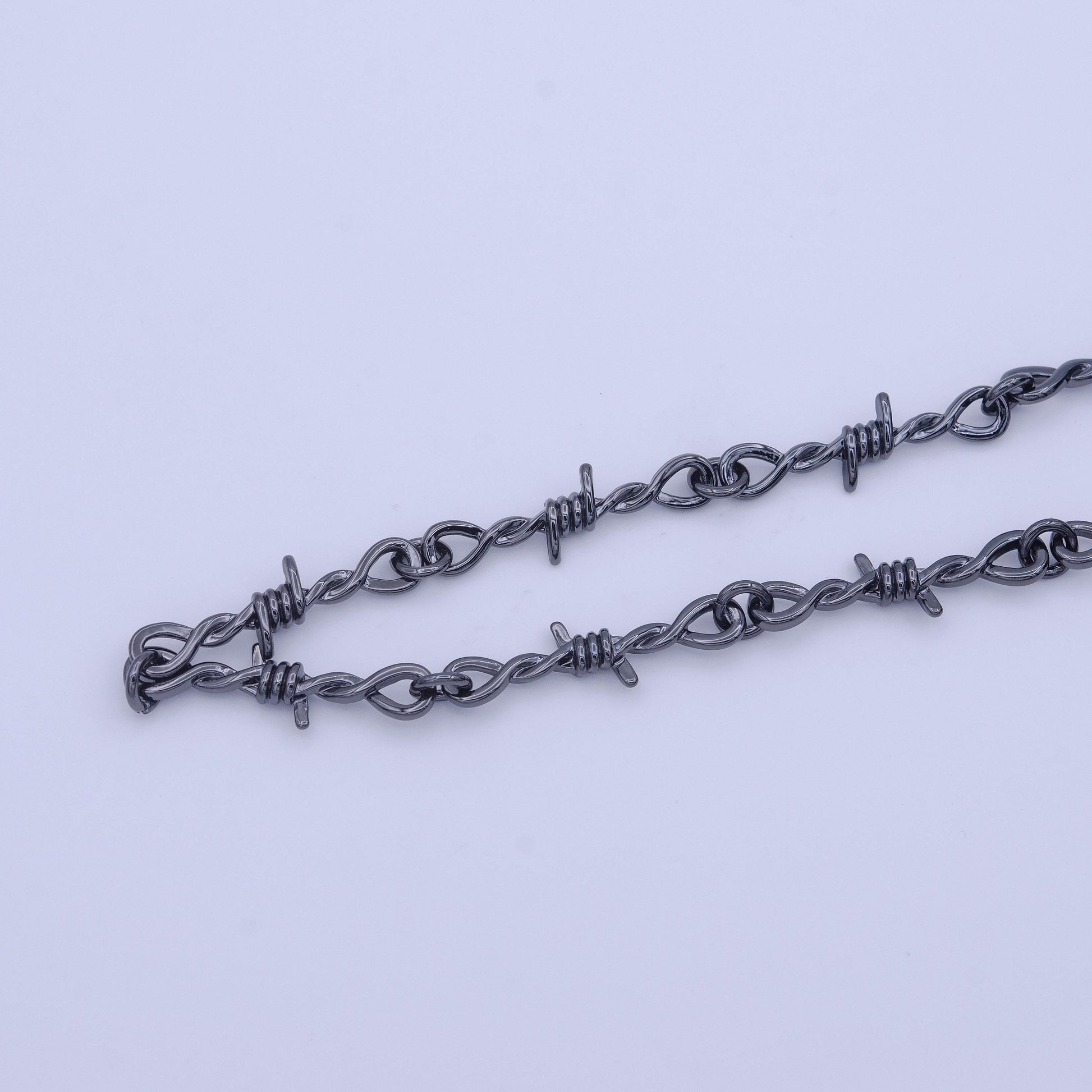 Barbed wire chain 7.5 inch bracelet