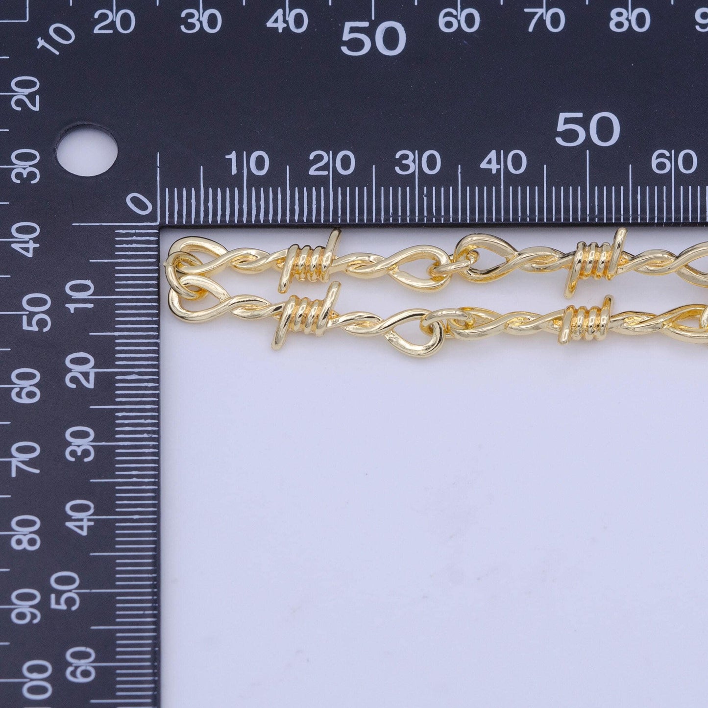 Barbed wire chain 7.5 inch bracelet