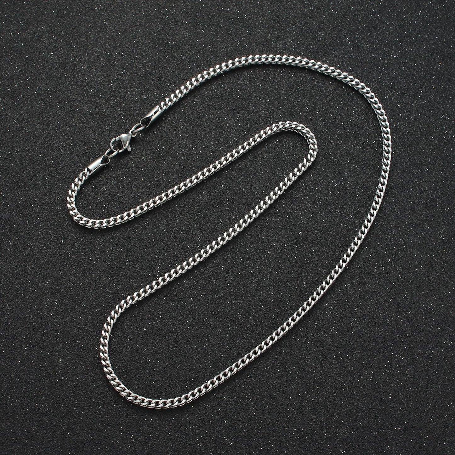 20 inch curb chain stainless steel necklace in gold & silver | wa-2590 wa-2591