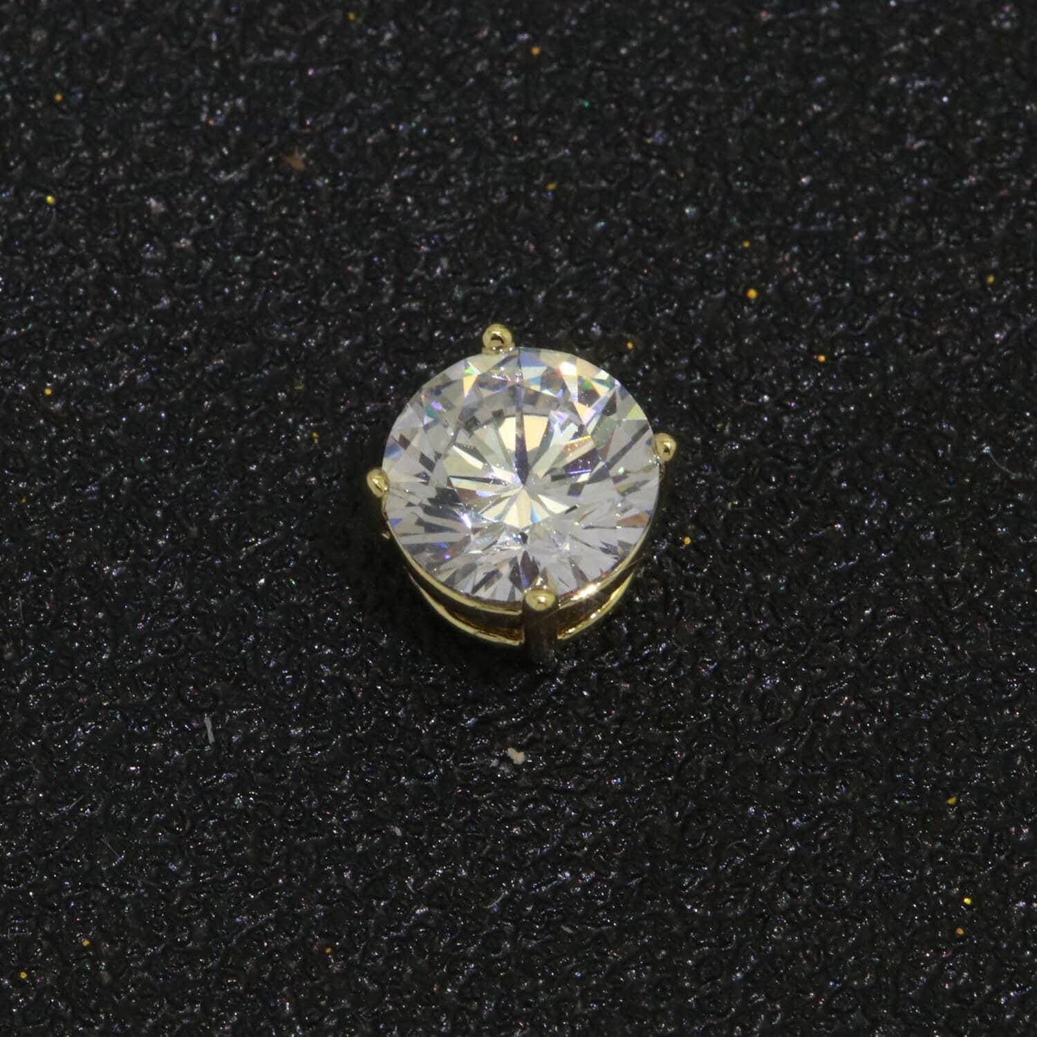 1pc rondelle spacer beads 14k gold filled solitaire cz beads cubic zirconia for jewelry making bracelets necklaces b-683