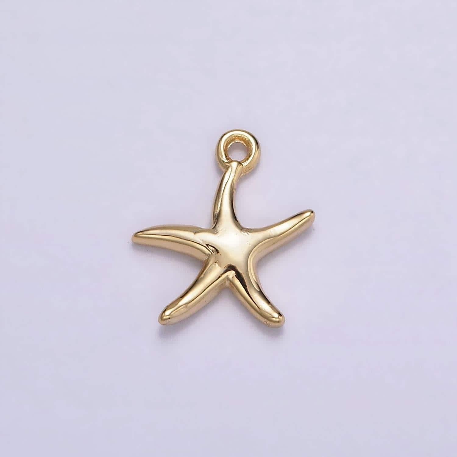 16k gold filled mini minimalist star fish ocean animal add-on charm | n954