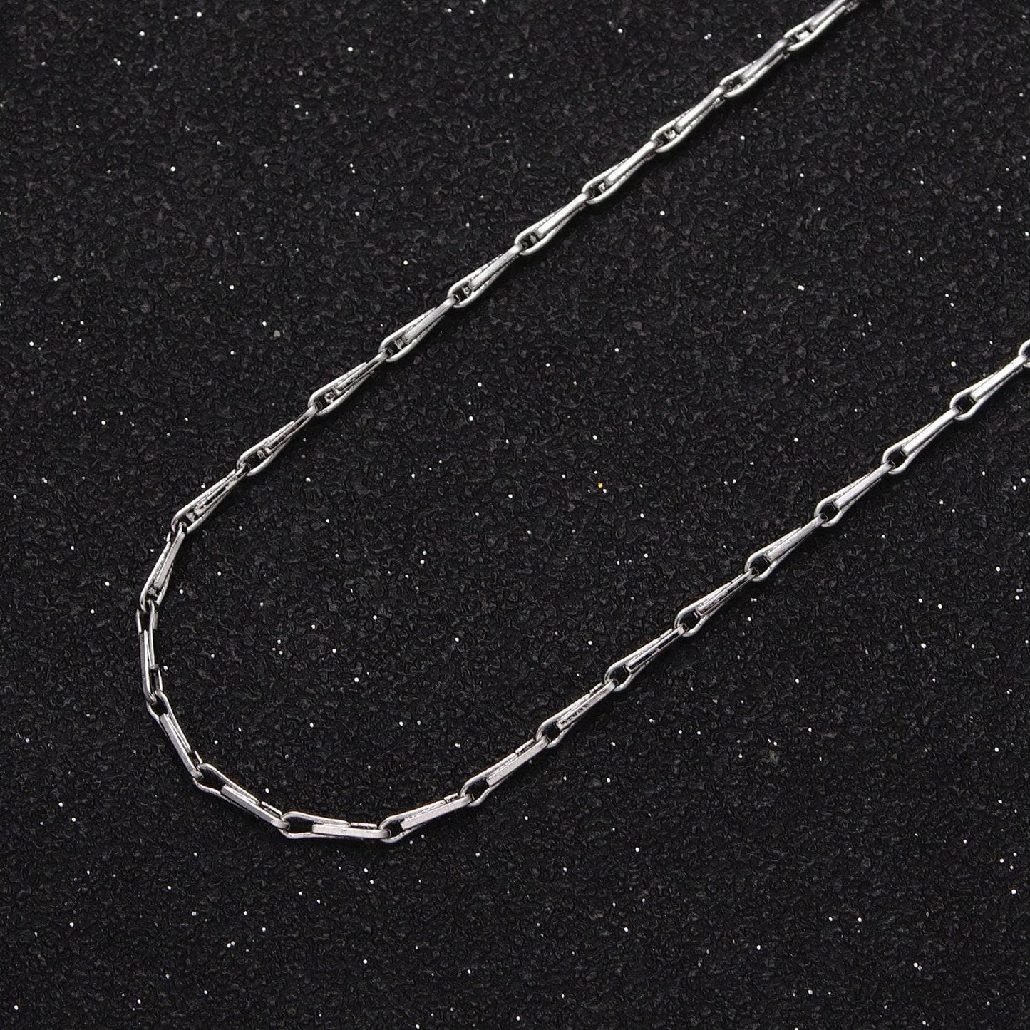 Dainty 1.5mm 24k gold filled barleycorn rectangular link unfinished gold, silver chain for jewelry making by yard | roll-1060, roll-11088