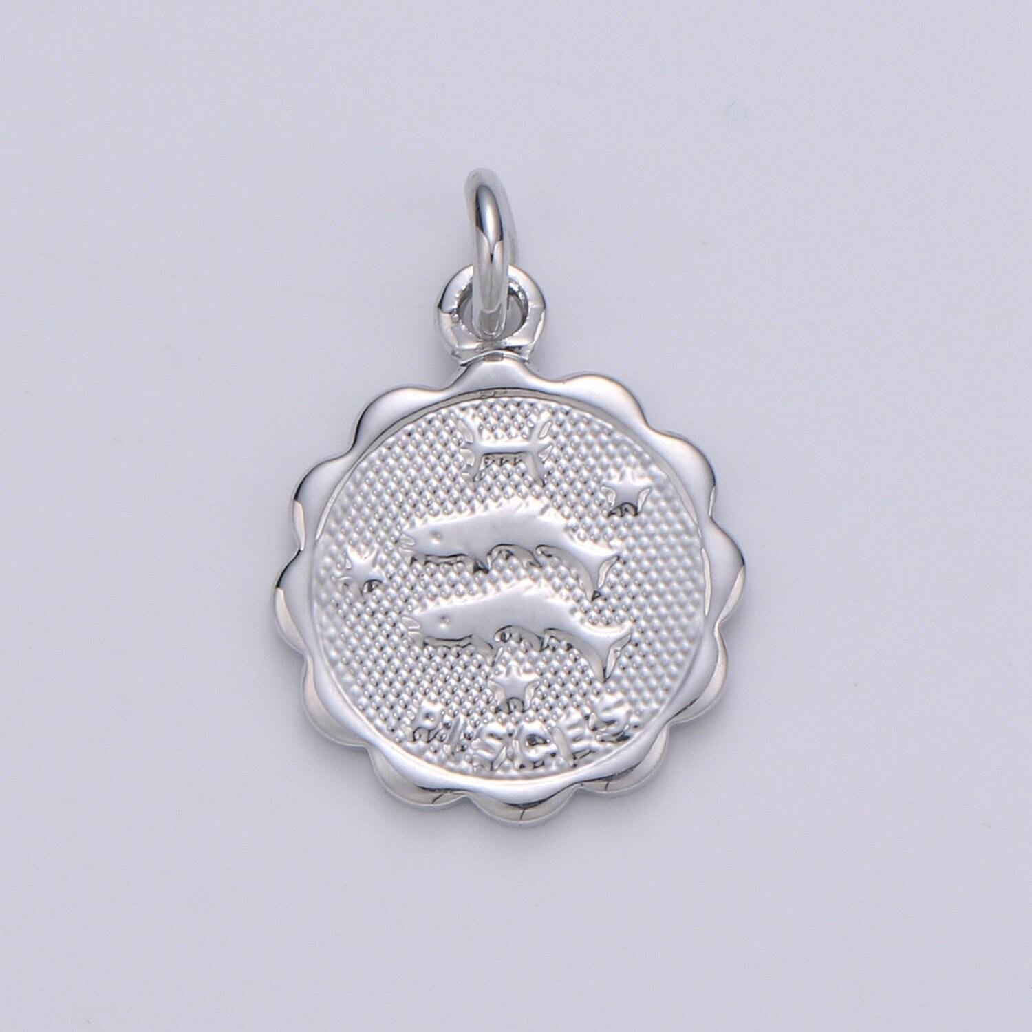 Silver zodiac constellation charms, zodiac symbol, horoscope charm, gold astrological zodiac sign minimalist jewelry, zodiac-021
