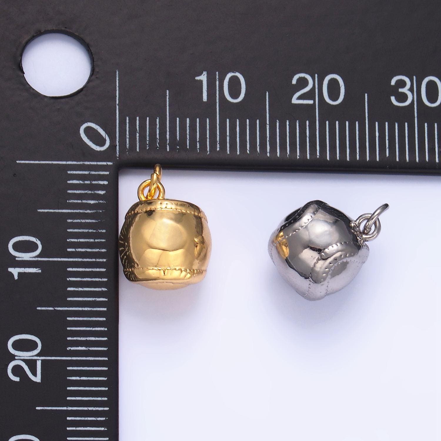 Dainty baseball ball charm softball pendant sport charm coach gift idea for jewelry making supply w066