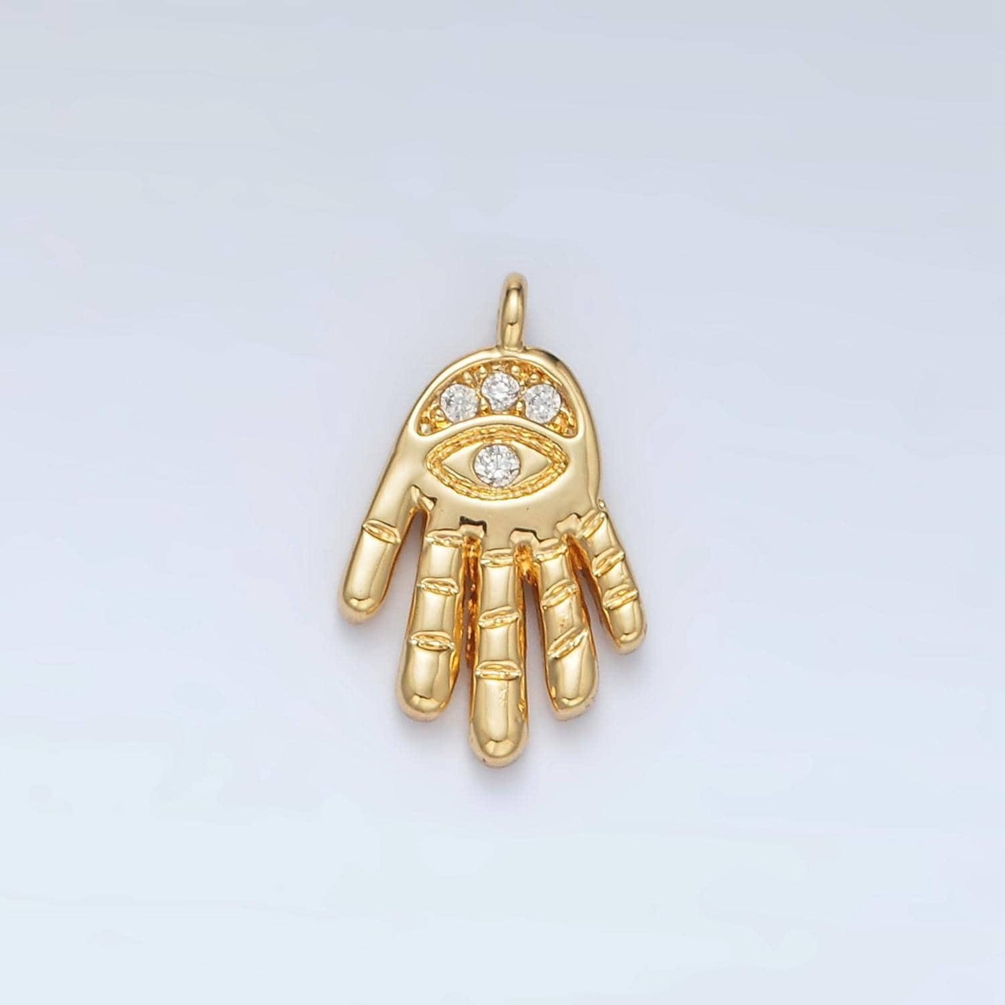 Mini gold evil eye charms 24k gold filled hamsa hand pendant religious charm bracelet necklace for diy jewelry making supply m808