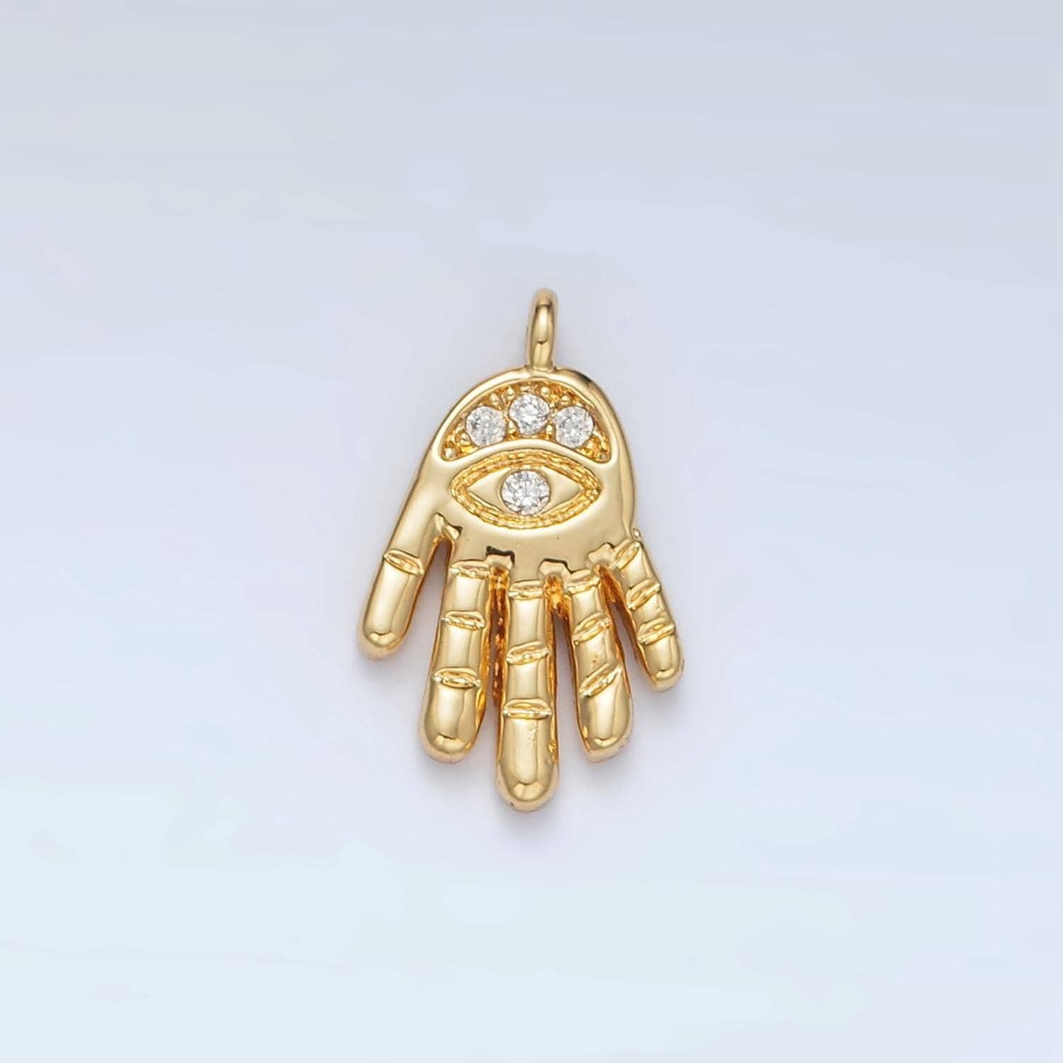 Mini gold evil eye charms 24k gold filled hamsa hand pendant religious charm bracelet necklace for diy jewelry making supply m808