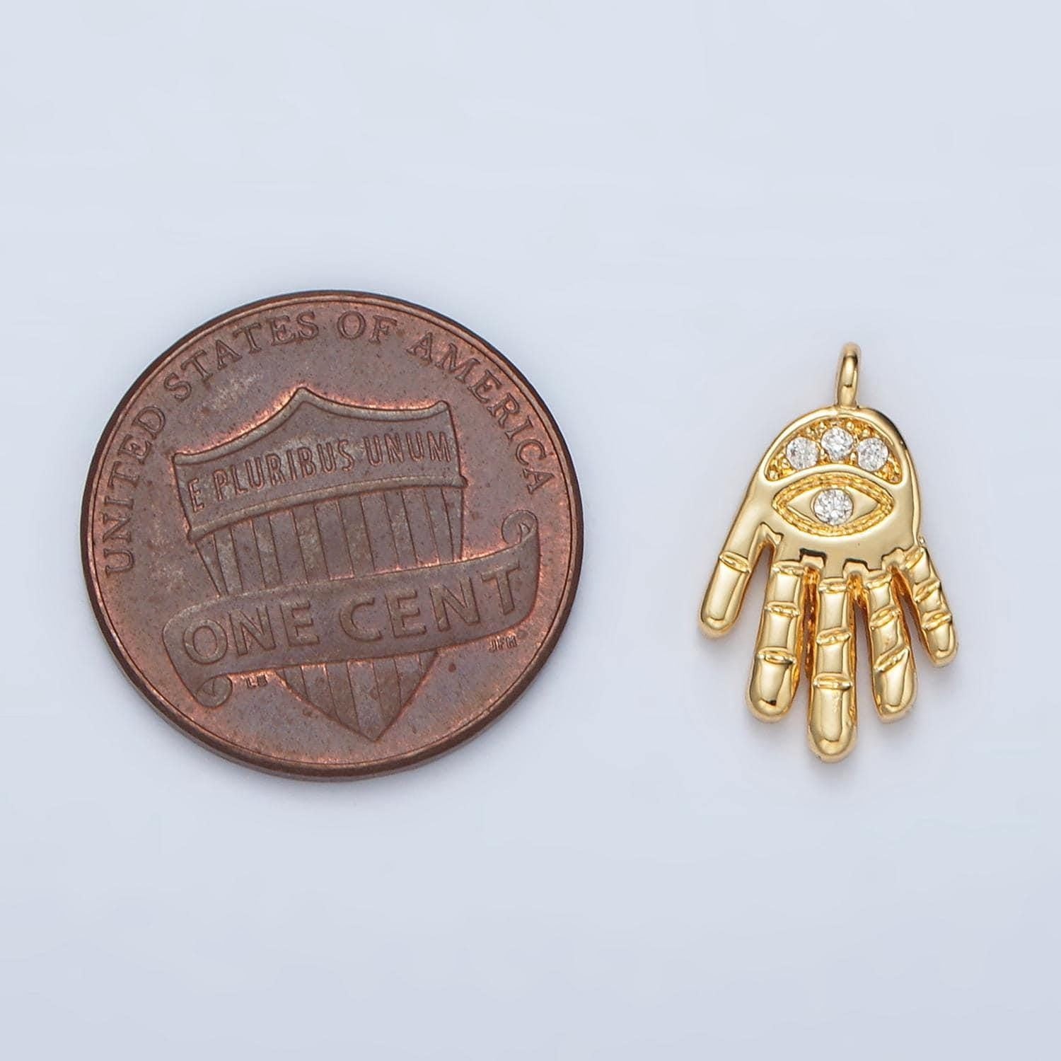 Mini gold evil eye charms 24k gold filled hamsa hand pendant religious charm bracelet necklace for diy jewelry making supply m808