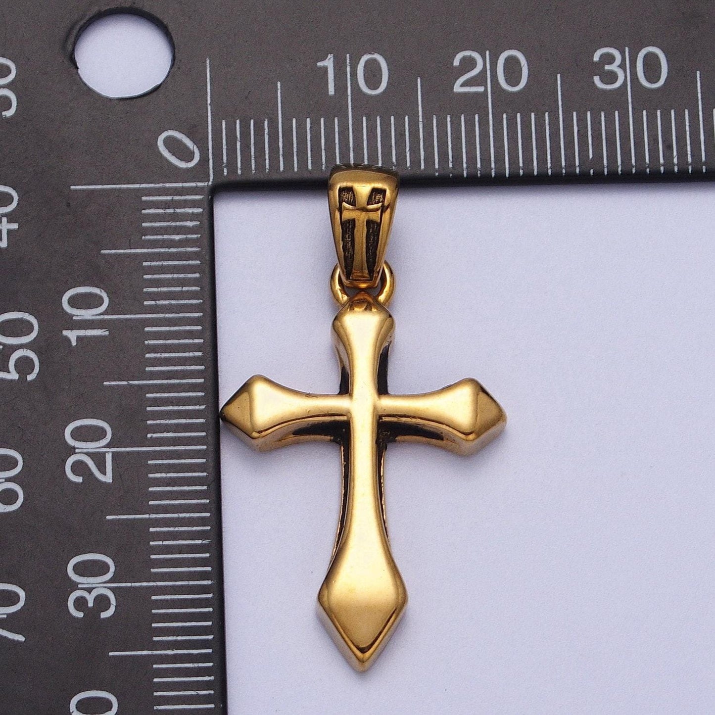 Bold silver mens cross pendant necklace large stainless steel cross pendant necklace for men women gold cross pendant