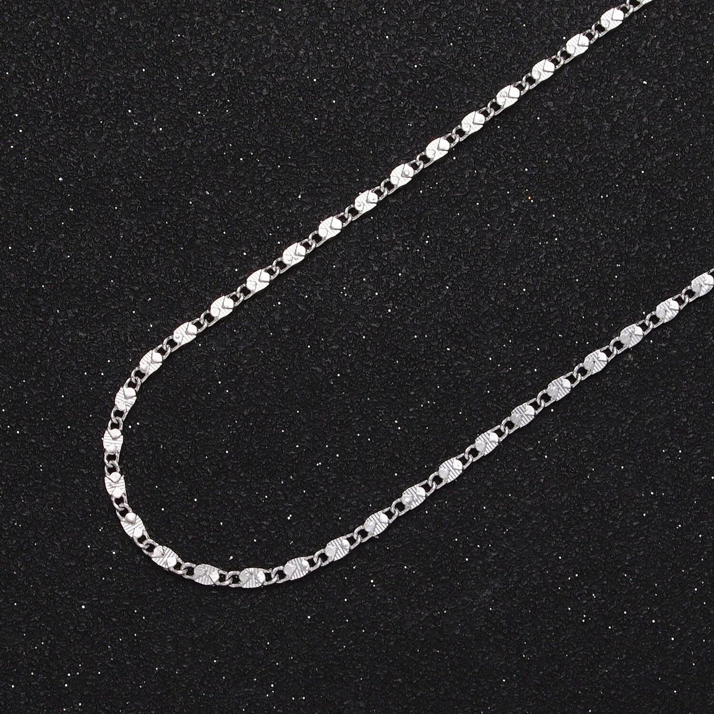 Dainty 24k gold filled unique anchor textured link unfinished chain by yard for jewelry component in gold & silver | roll-1028 roll-1097
