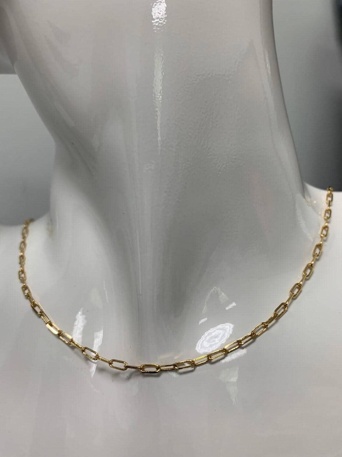 Gold dainty paperclip rolo cable chain by yard, rolo gold cable rolo chain by yard, thicknest 0.3mm, roll- 470