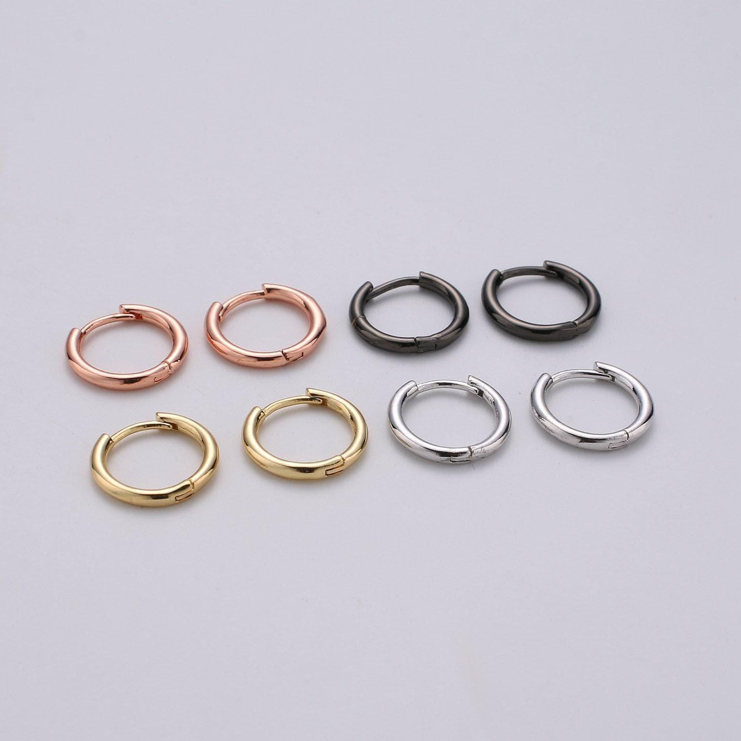 Dainty hoop earring small hoop earring minimalist hoop earring silver hoops tiny gold hoop ear huggers cartilage earrings rose gold black