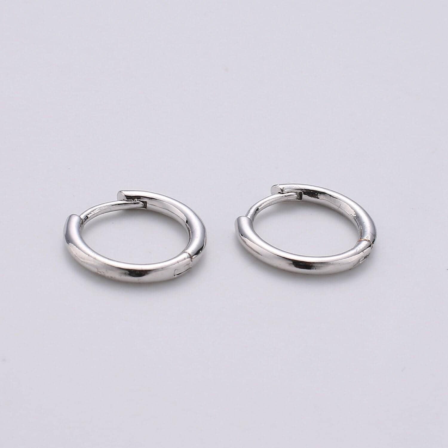 Dainty hoop earring small hoop earring minimalist hoop earring silver hoops tiny gold hoop ear huggers cartilage earrings rose gold black