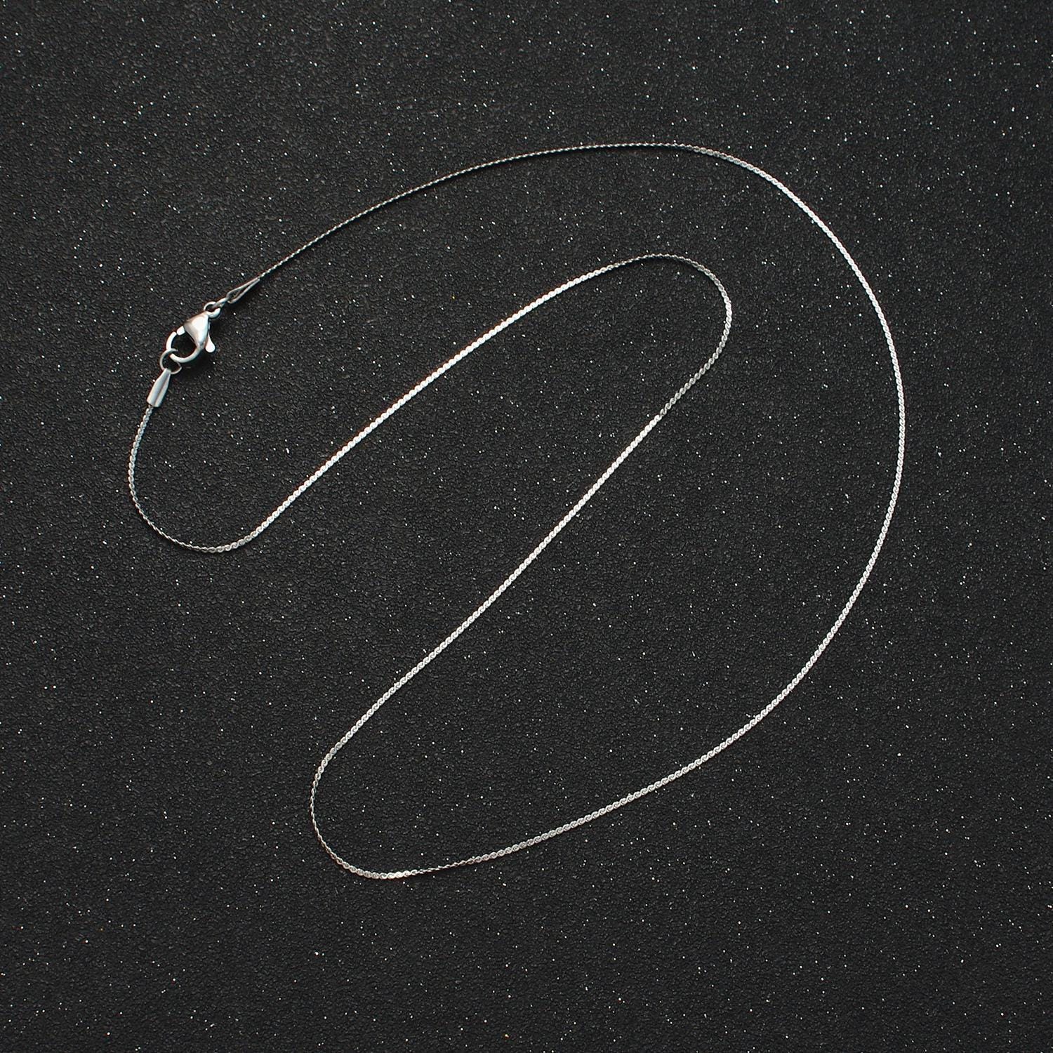 20 inch serpentine chain stainless steel necklace in gold & silver | wa-2604 wa-2605