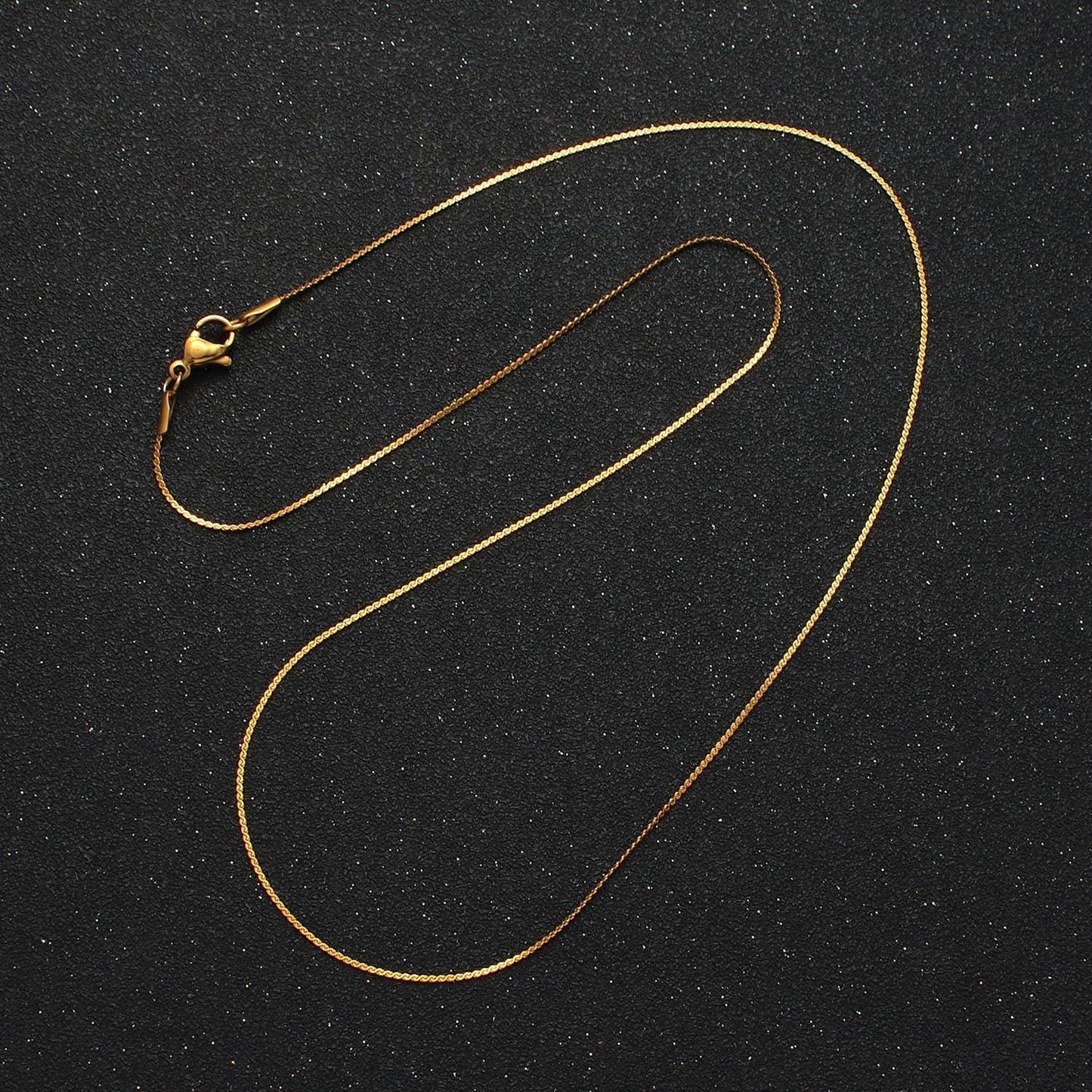 20 inch serpentine chain stainless steel necklace in gold & silver | wa-2604 wa-2605