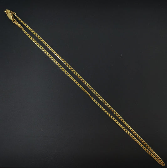 1pc 17.9'' ready to use 24k gold cuban curb necklace chain,layering curb chain dainty necklace, for pendant charm necklace, 969