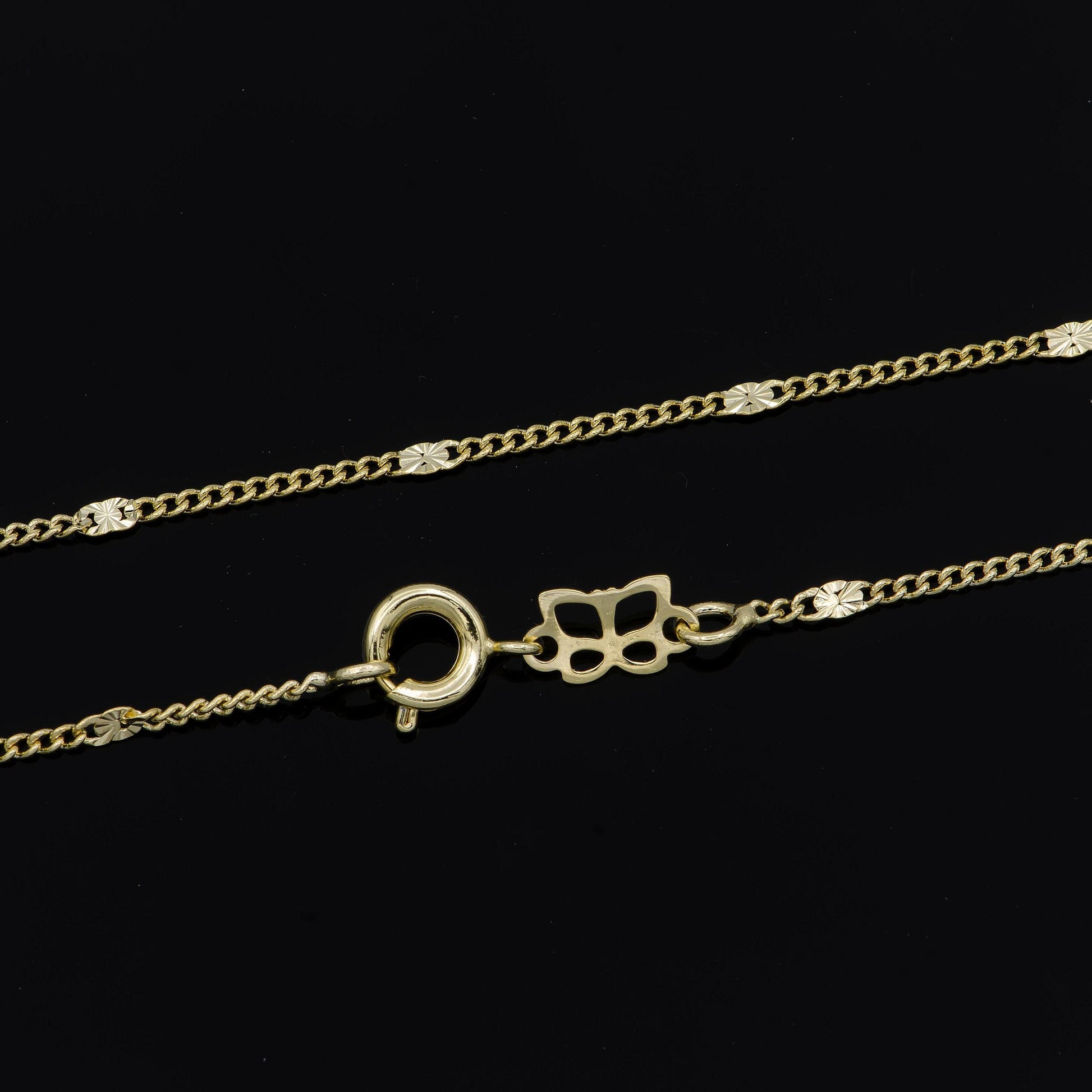 1pc 18'' ready to use 14k gold sequence rolo necklace chain, layering rolo chain necklace, for pendant charm necklace making, 958