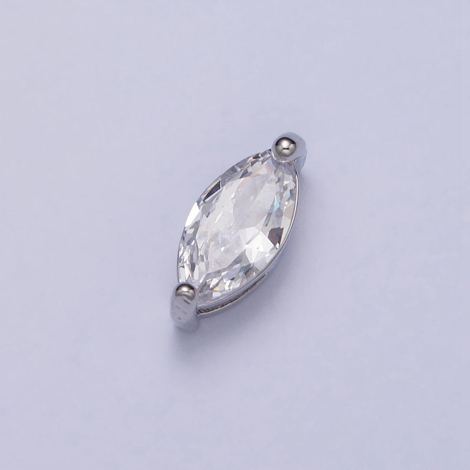 Mini gold filled marquise bead spacer connector 11.6 x 5.1mm for bracelet necklace b-816