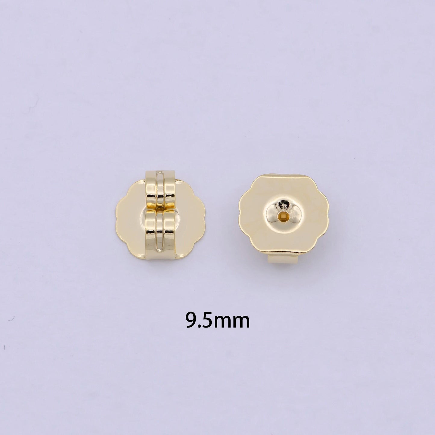 Earnuts - extra large earring backs - gold plated butterfly earring back jumbo ear nuts k-576