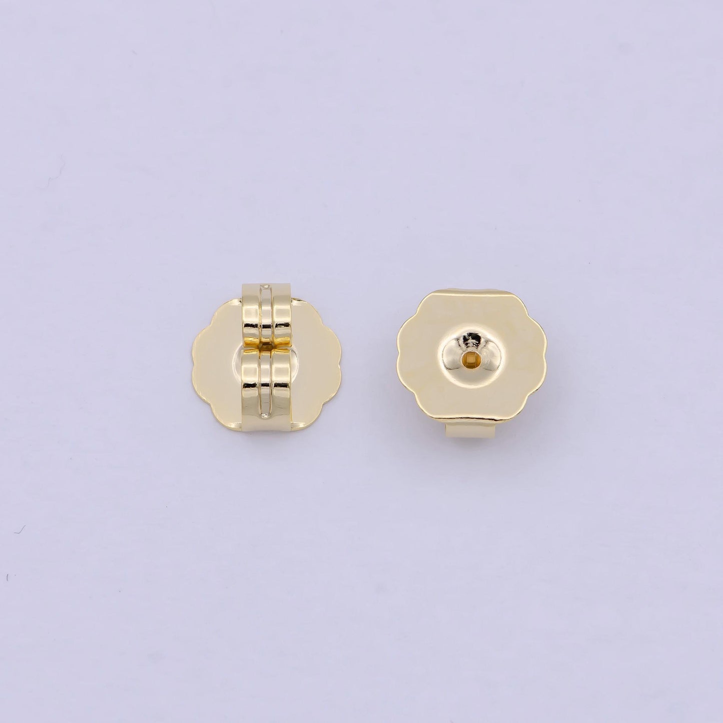 Earnuts - extra large earring backs - gold plated butterfly earring back jumbo ear nuts k-576