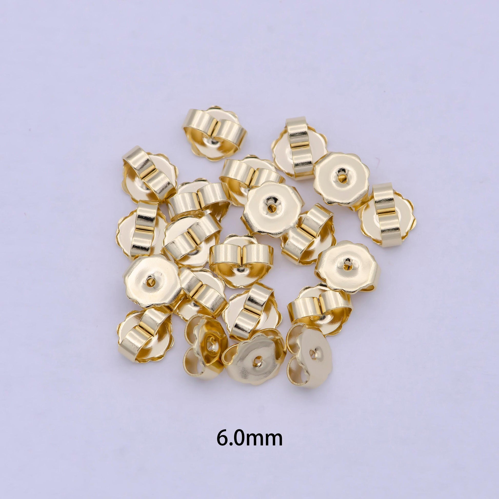 Earnuts - extra large earring backs - gold plated butterfly earring back jumbo ear nuts k-576