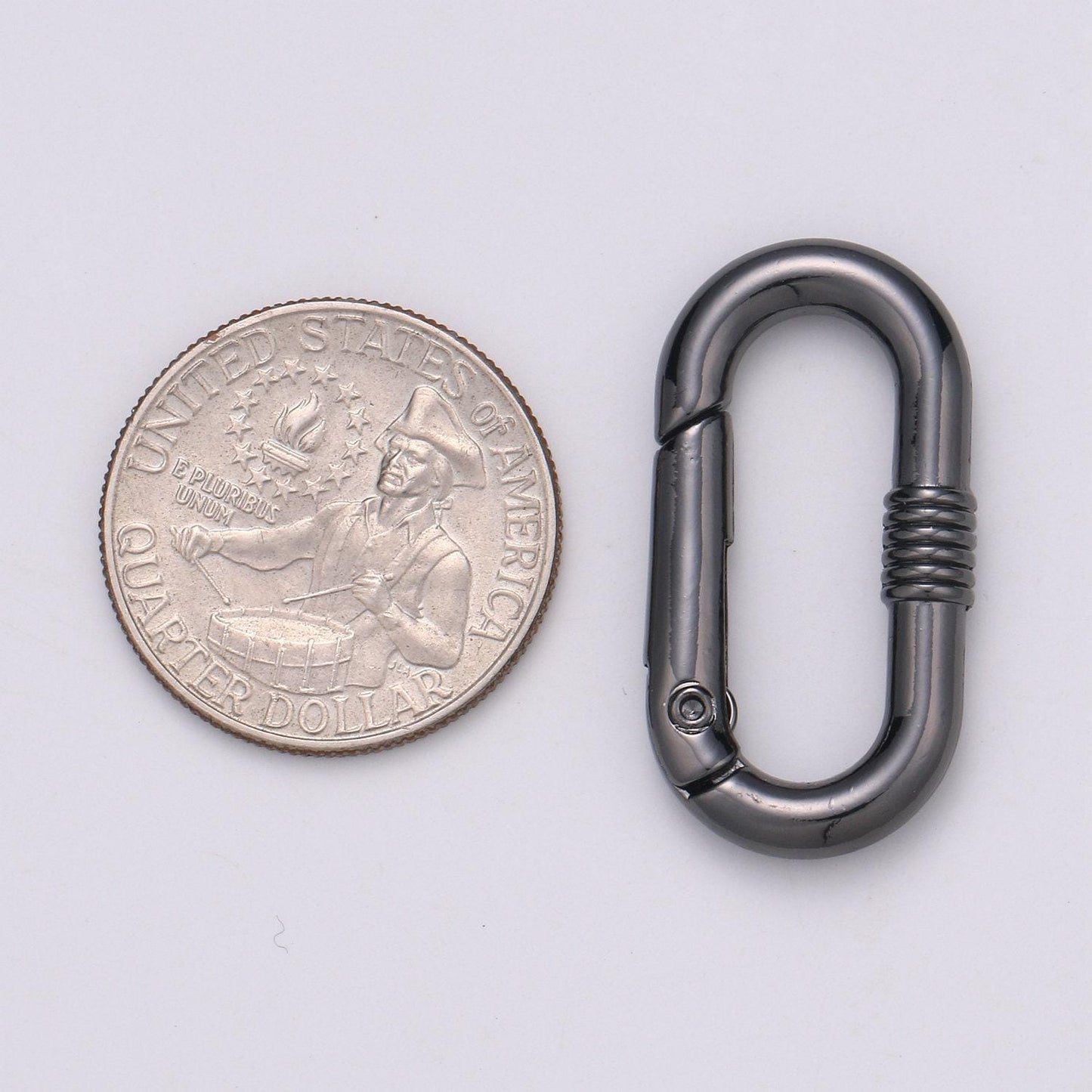 Gold spring gate ring,push gate ring, 33x17mm oval ring charm holder rose gold black gunmetal silverclasp for connector charm supp-960-963