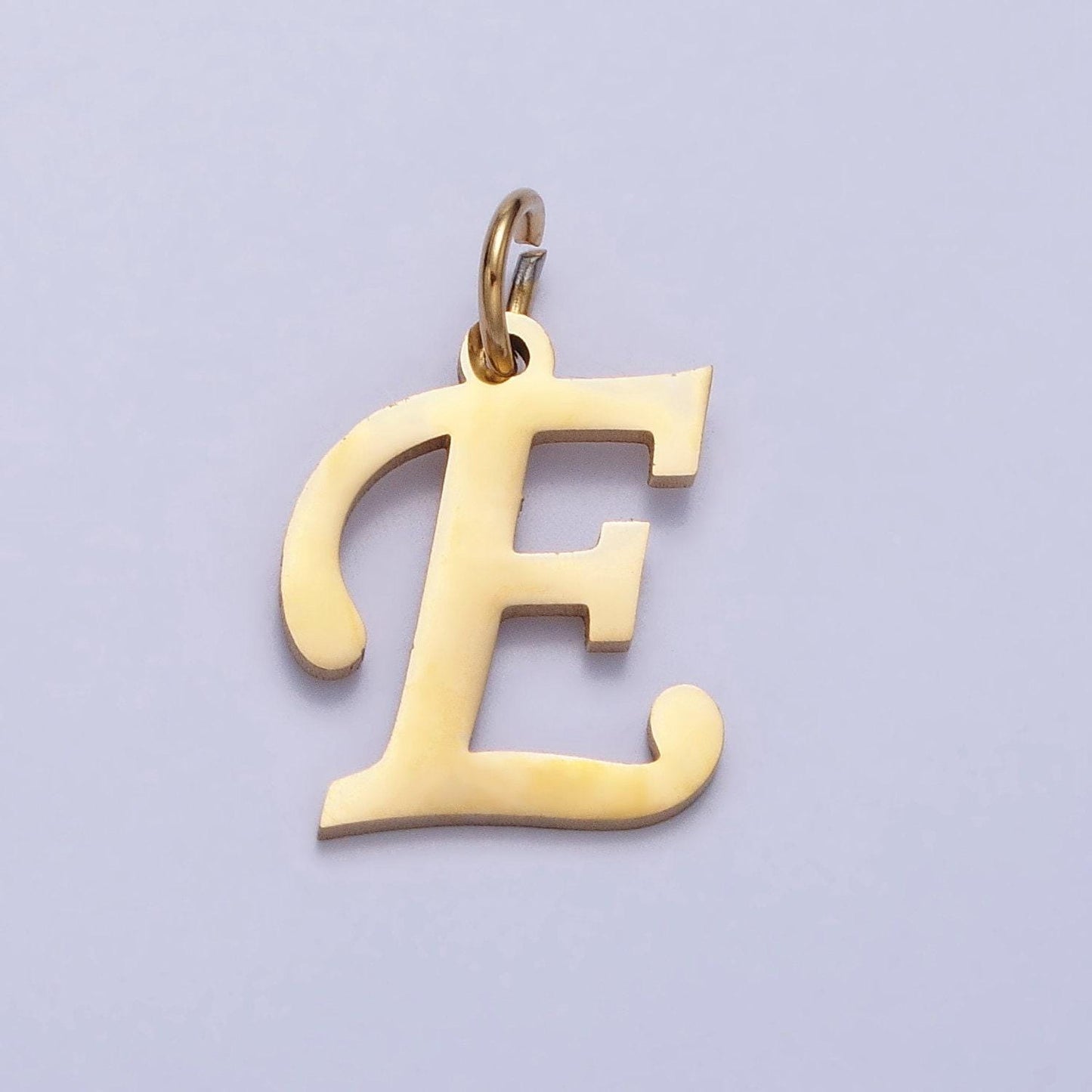 Dainty gold script cursive stainless steel initial letter add on charm for necklace bracelet pendant jewelry making supply a625-a637