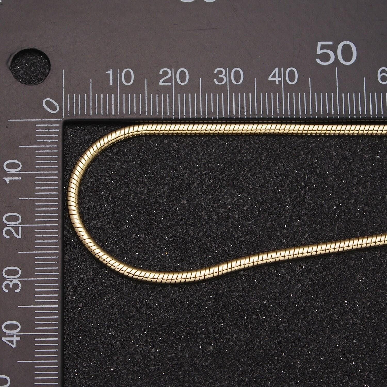 Dainty herringbone necklace in gold for minimalist jewelry layer necklace 17.75 or 19.75 inch long snake chain