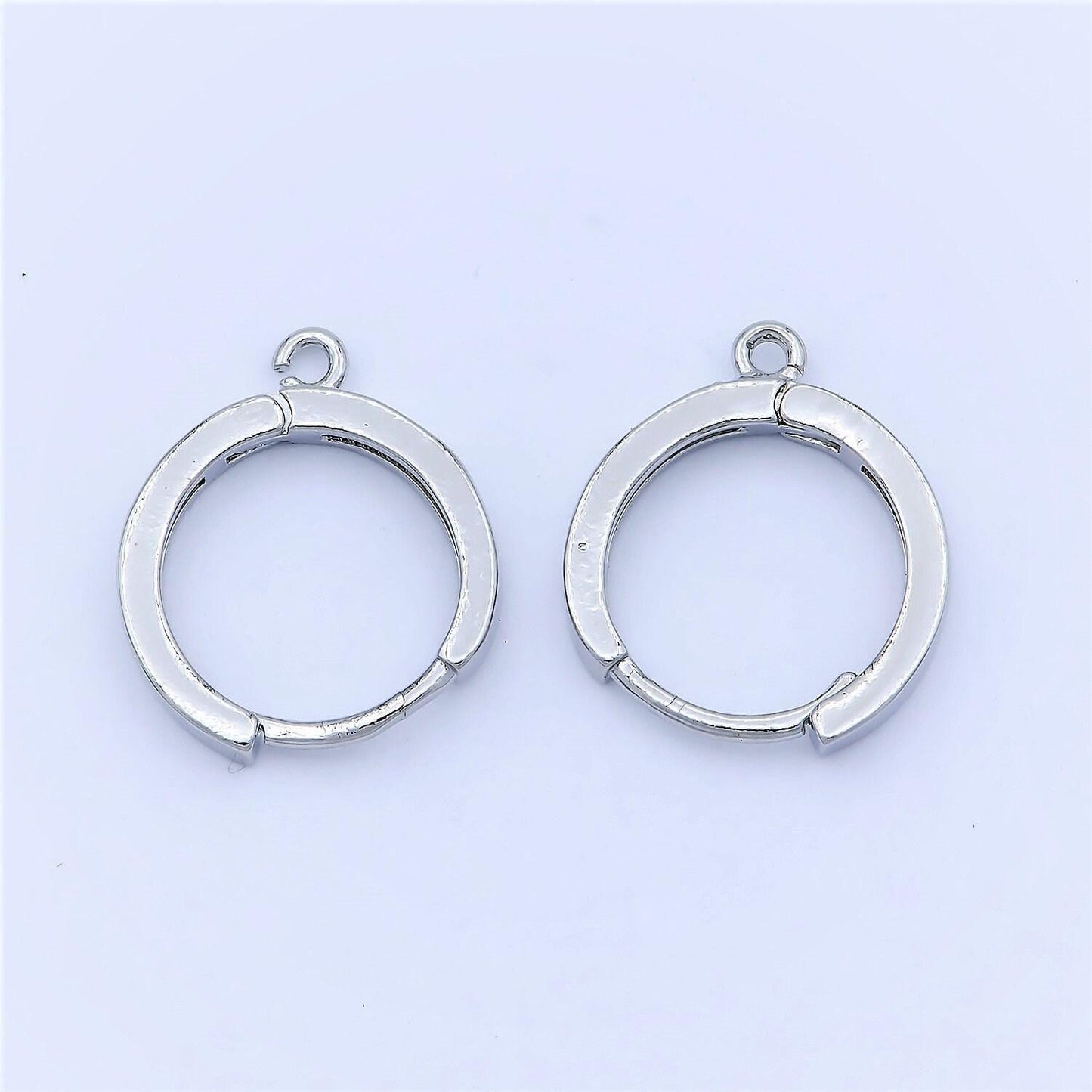 Dainty gold filled huggie w/ open link lever back hoop earring making, 16x14 mm, nickel & lead free for earring charm making findings,k-872