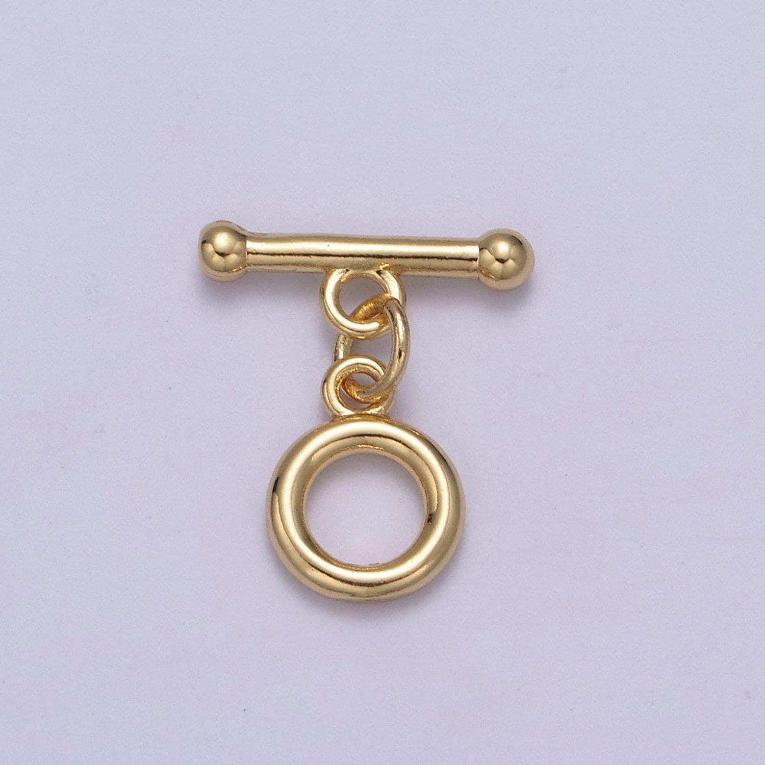 1 pc gold filled toggle clasp | 18.6mm x 15.3mm, 19.1mm x 20.4mm | simple modern gold toggle clasp, for necklace, bracelet | l-670 l-672