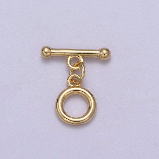 1 pc gold filled toggle clasp | 18.6mm x 15.3mm, 19.1mm x 20.4mm | simple modern gold toggle clasp, for necklace, bracelet | l-670 l-672