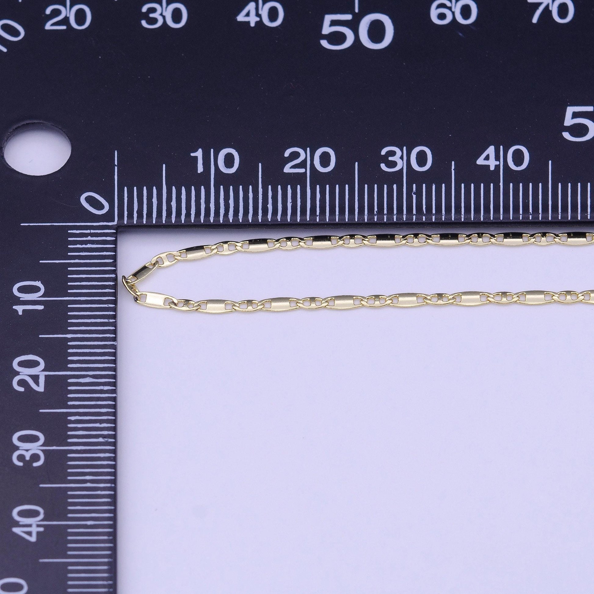 Dainty 14k gold filled mariner chain gold anchor link chain necklace ready to wear 18 inch length necklace wa1458