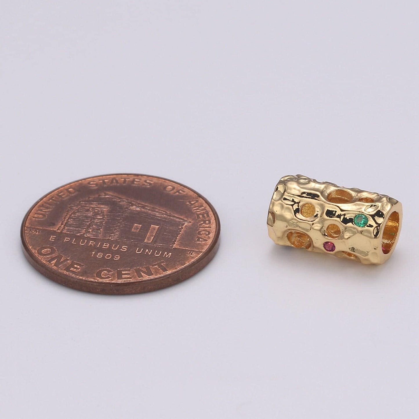1pc gold trunk cubic pave beads spacer beads for diy shamballa ball beads rondelle pave beads dainty bead hole 3.5mm, b-419