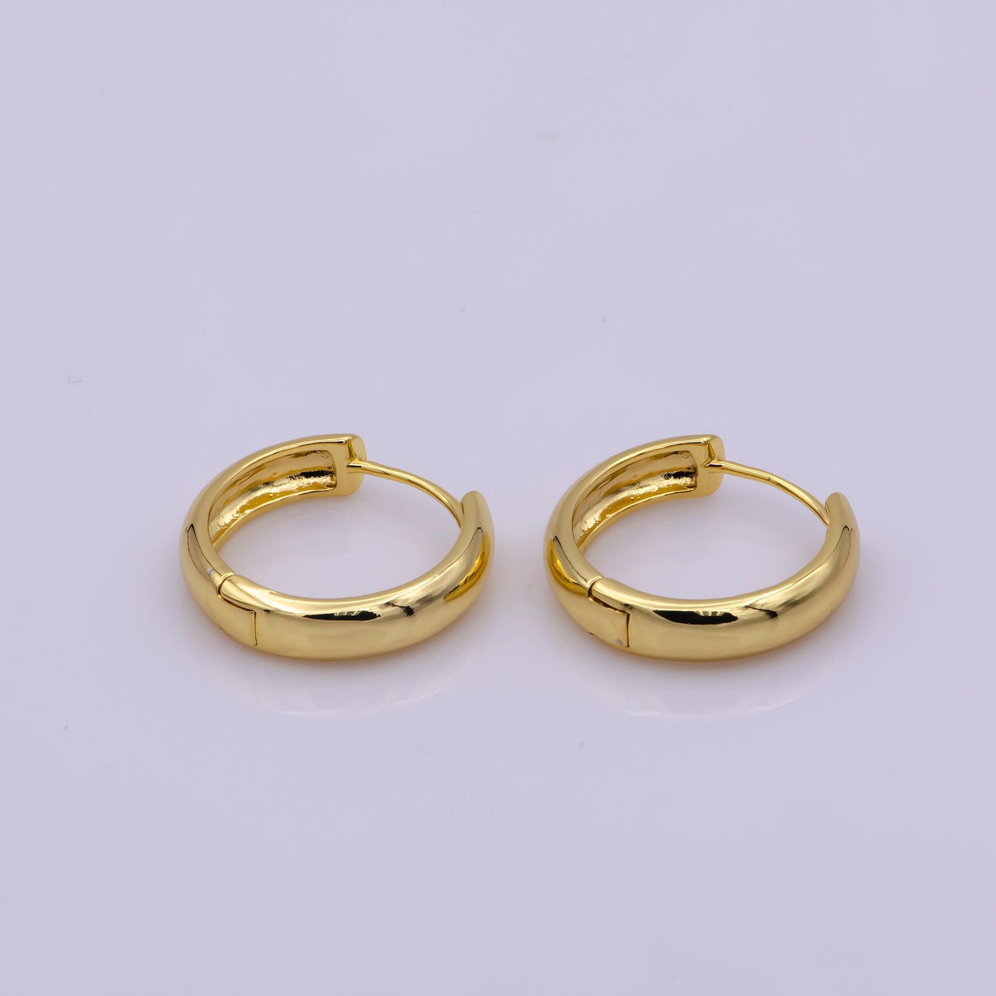 Gold hoop earrings, bold gold filled hoops, 23 mm, 30mm, everyday hoop jewelry christmas gift