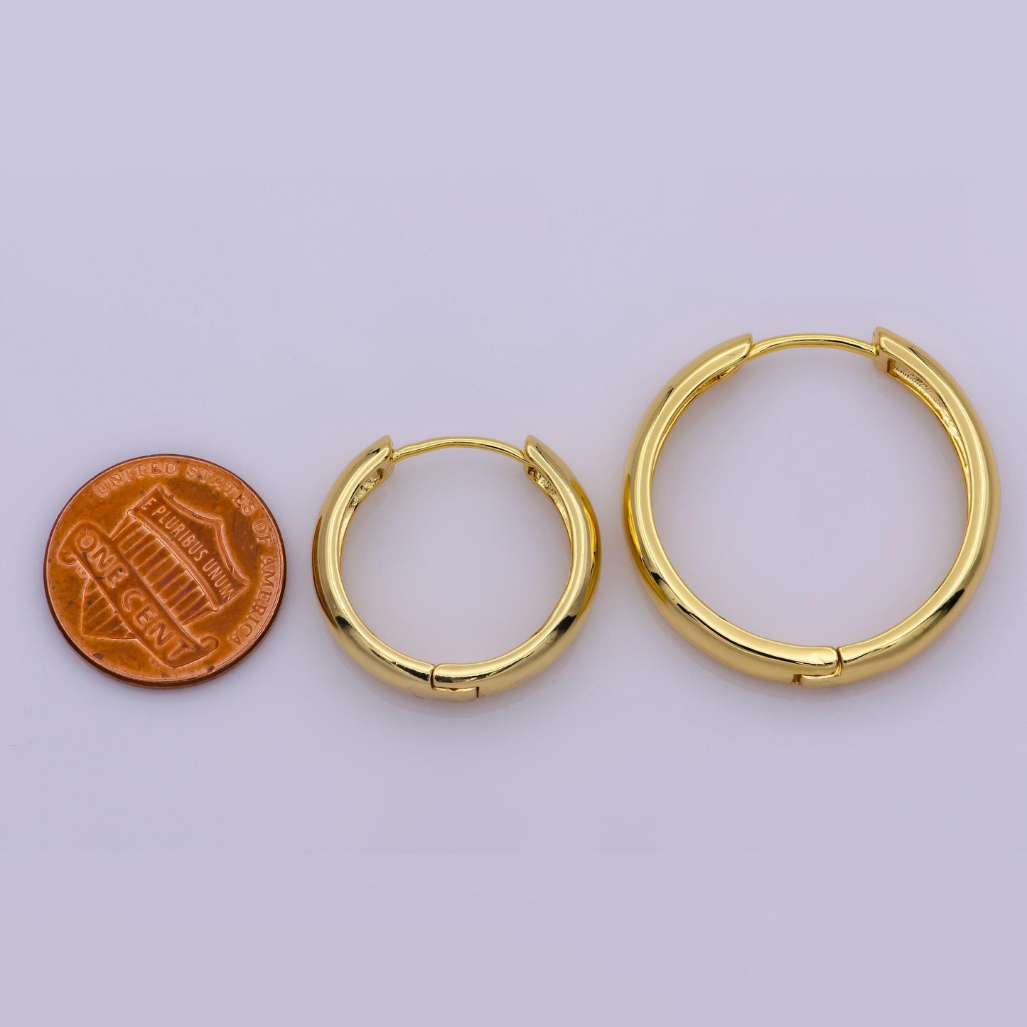 Gold hoop earrings, bold gold filled hoops, 23 mm, 30mm, everyday hoop jewelry christmas gift