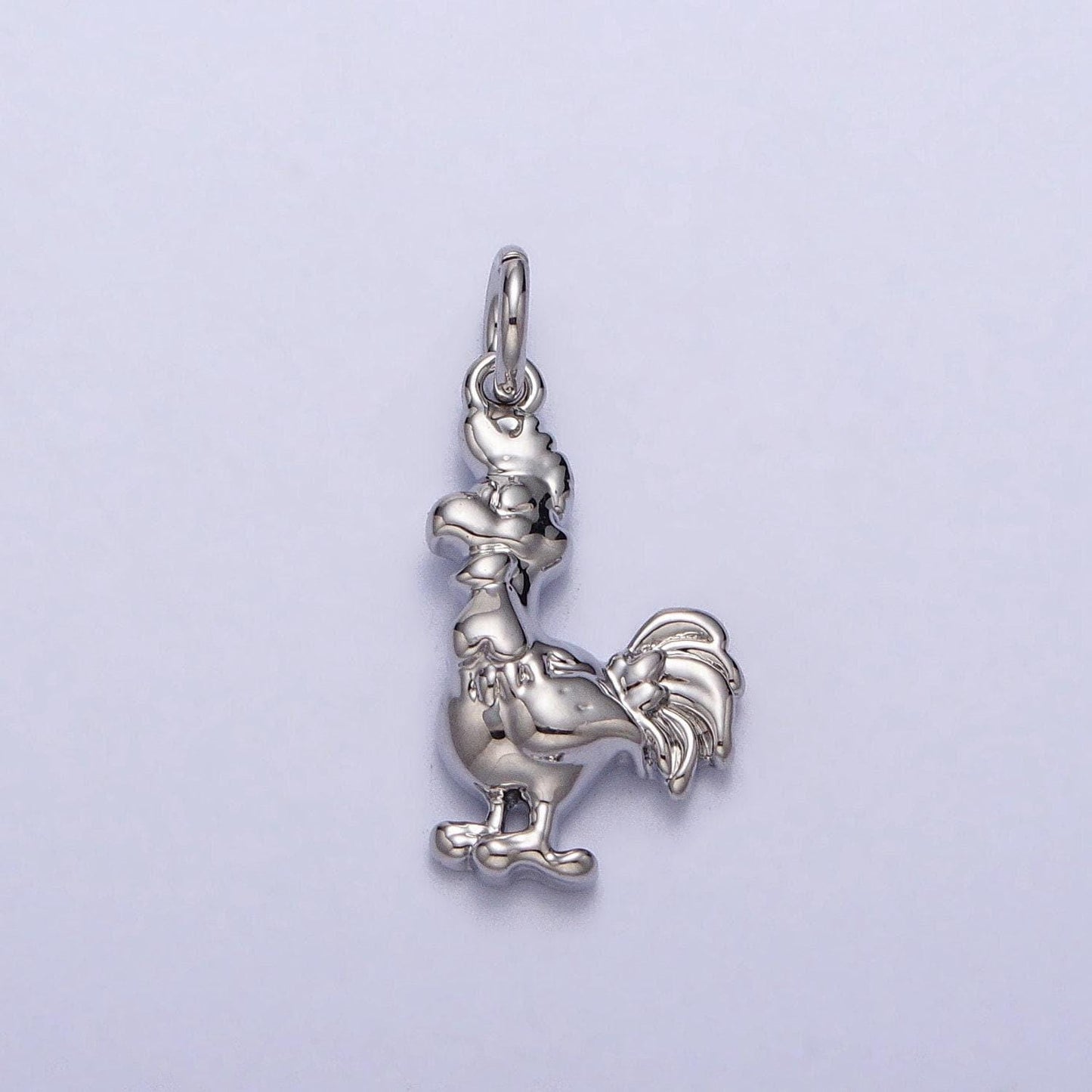16.7x7.8mm tiny chicken charm pendant rooster charm necklace bracelet earring charms, animal lover kids jewelry gold silver color ac235