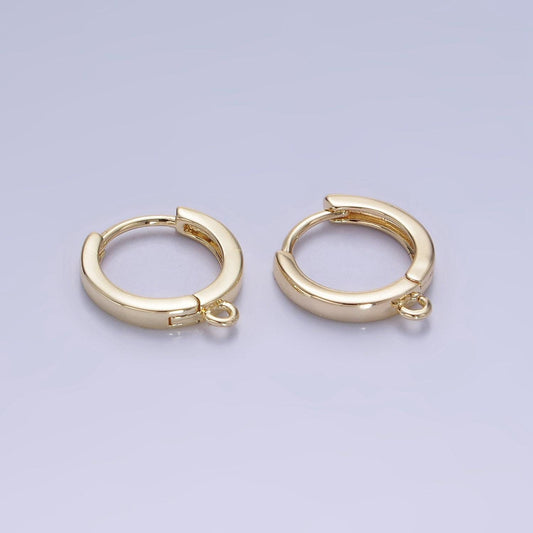 13mm minimalist huggy earrings for jewelry making | z-753